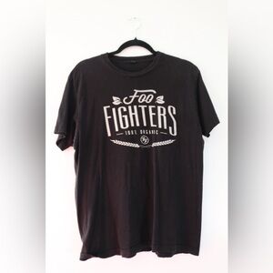 Foo Fighters Mens Shirt Size Large 100% Organic Black Sonic Highways Tour 2015